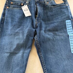 Levi's Straight Fit Denim Jeans in Blue